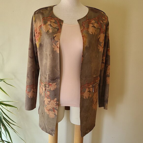 Amanda Green Floral Blazer/Jacket S - Picture 2 of 10